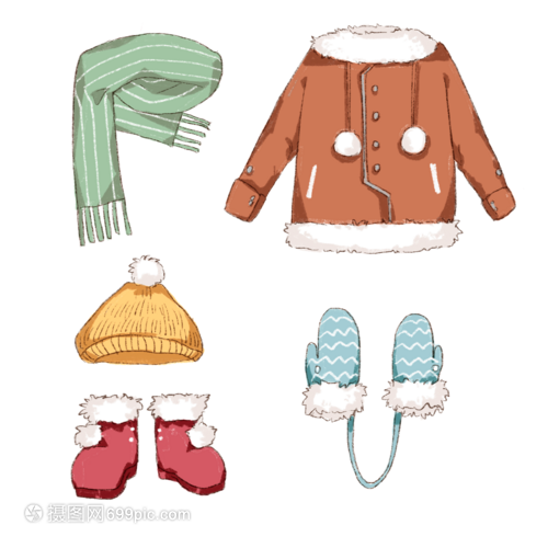 手绘冬装手帐 用画笔定格冬日衣橱的温暖与时尚
