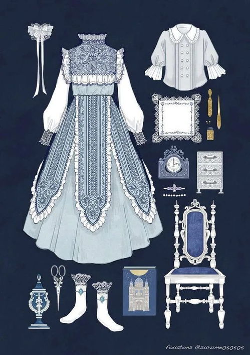 四十组巴洛克风格复古服饰素材 华丽与戏剧的视觉盛宴